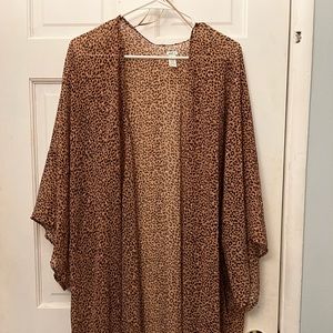 Aerie cheetah print swim cover up
